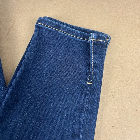 Frame Le High Skinny Jeans Womens 29 Blue Split Ankle Five Pocket - Picture 11 of 12
